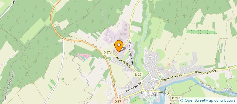 localisation de l'entreprise FRANCHE COMTE COLLECTE DECHETS MENAGERS  MARNAY