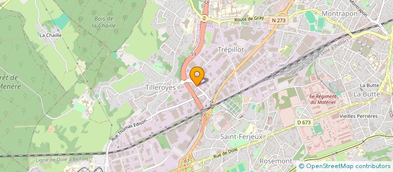 localisation de l'entreprise FRANCHE COMTE ETANCHEITE à BESANCON