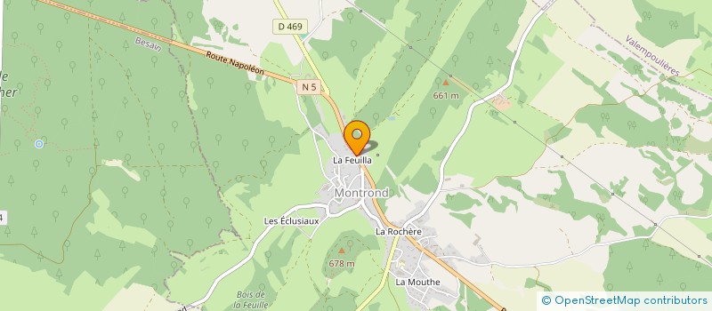 localisation de l'entreprise FRANCHE COMTE GARAGE à MONTROND