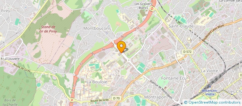 localisation de l'entreprise FRANCHE COMTE INNOV à BESANCON