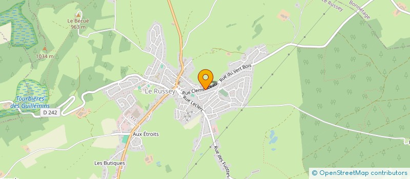 localisation de l'entreprise FRANCHE-COMTE LOCATION  LE RUSSEY