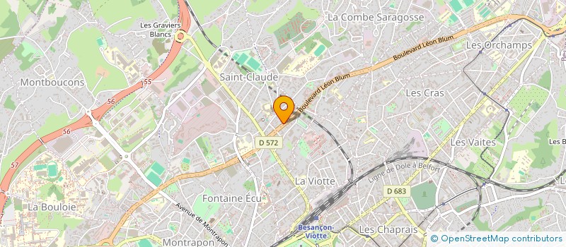 localisation de l'entreprise FRANCHE COMTE MODELISME à BESANCON