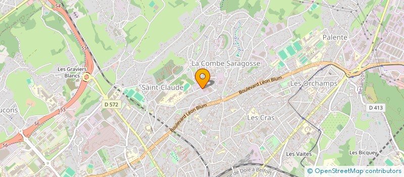 localisation de l'entreprise FRANCHE COMTE NETTOYAGE  BESANCON
