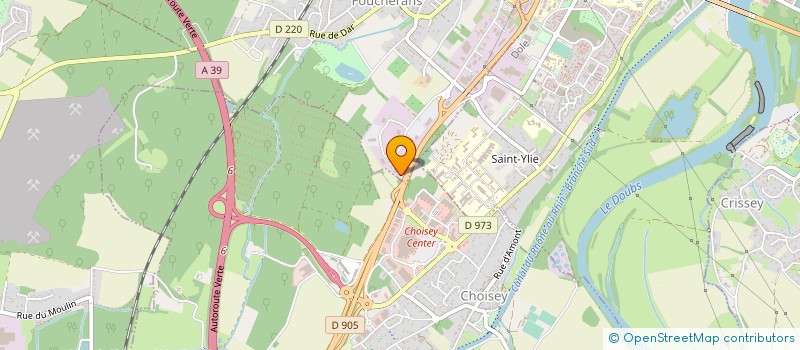 localisation de l'entreprise FRANCHE COMTE PISCINE ET SPA à DOLE