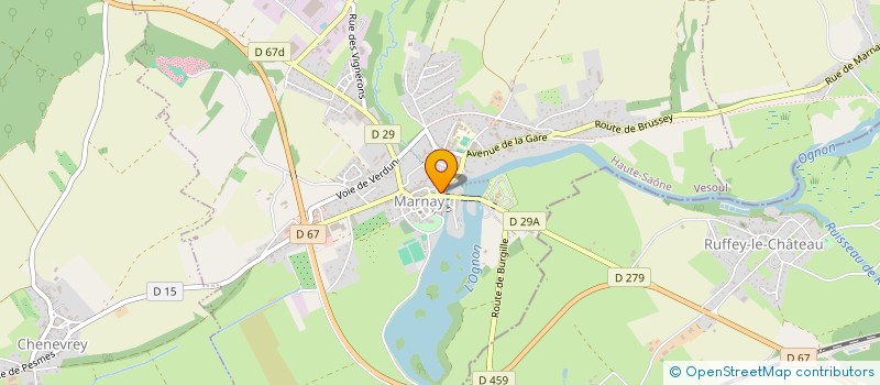 localisation de l'entreprise FRANCHE COMTE VERRES DE MONTRES à MARNAY