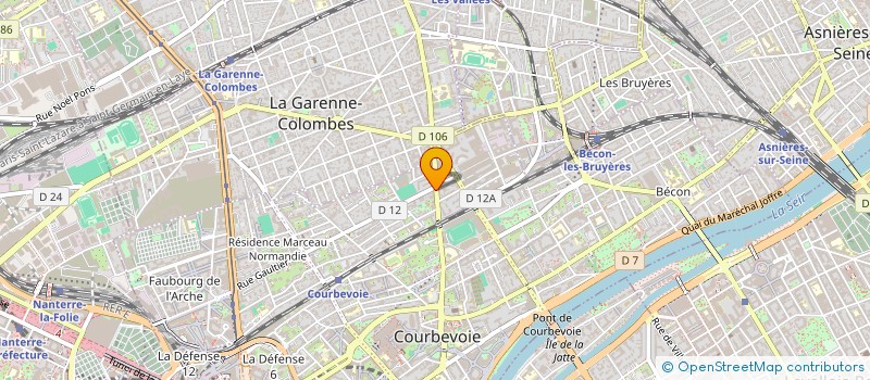 localisation de l'entreprise FRANCHE CONNECTION à COURBEVOIE