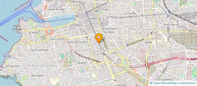 localisation de l'entreprise FRANCHE CONNEXION à MARSEILLE