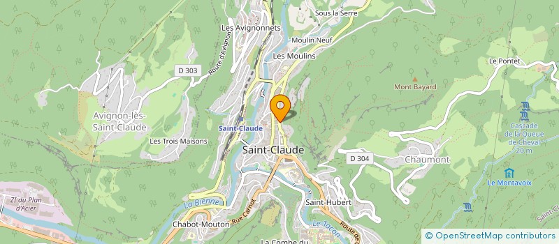 localisation de l'entreprise FRANCHE CONTE CARRELAGE à SAINT-CLAUDE