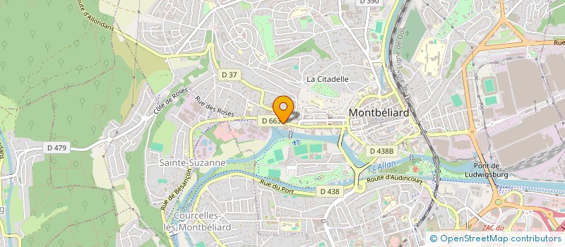 localisation de l'entreprise FRANCHE-PERREY  MONTBELIARD