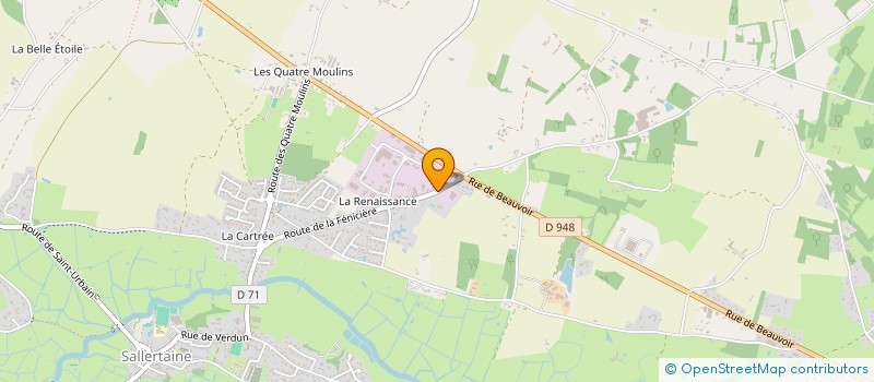 localisation de l'entreprise FRANCHETEAU MOTOS à SALLERTAINE