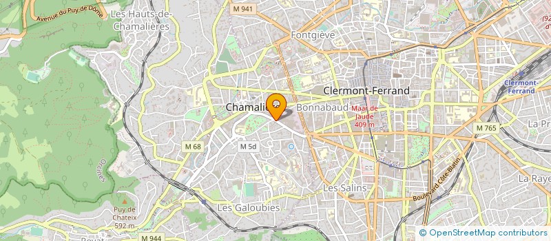 localisation de l'entreprise FRANCHINI à CHAMALIERES