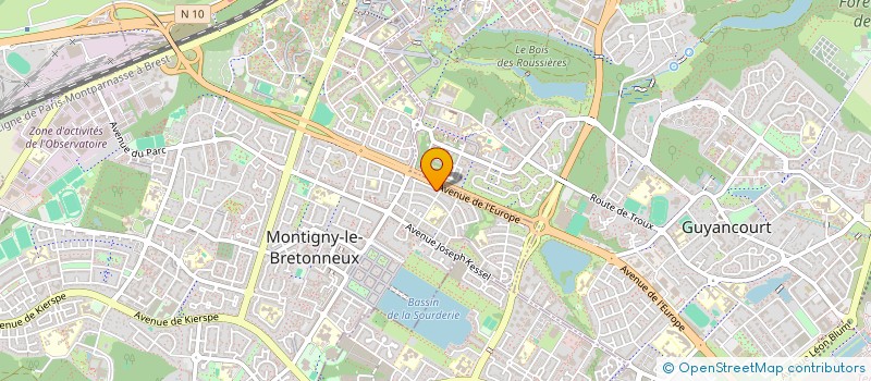 localisation de l'entreprise FRANCHIR POUR S'AFFRANCHIR  MONTIGNY-LE-BRETONNEUX