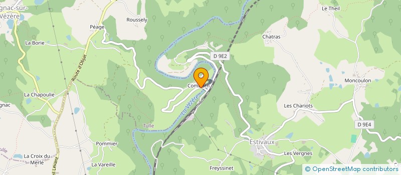 localisation de l'entreprise FRANCHISE CORPORATION  ORGNAC-SUR-VEZERE