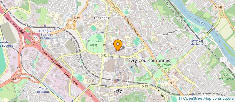 localisation de l'entreprise FRANCHISE INTERNATIONALE ECONOMIE LOGIS à EVRY-COURCOURONNES