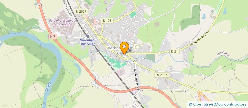 localisation de l'entreprise FRANCHISSEUR FRIPERIE  VARENNES-SUR-ALLIER