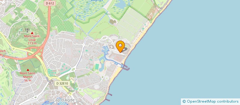 localisation de l'entreprise FRANCHRIS  AGDE