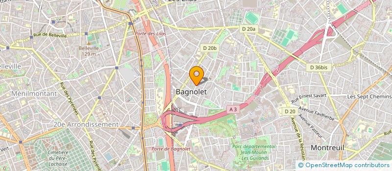 localisation de l'entreprise FRANCI FORMATI ORGANISTE LITURGIE à BAGNOLET