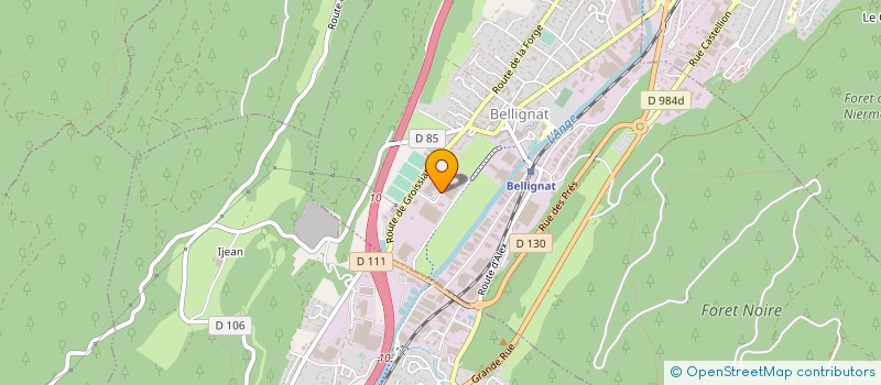 localisation de l'entreprise FRANCIA à BELLIGNAT