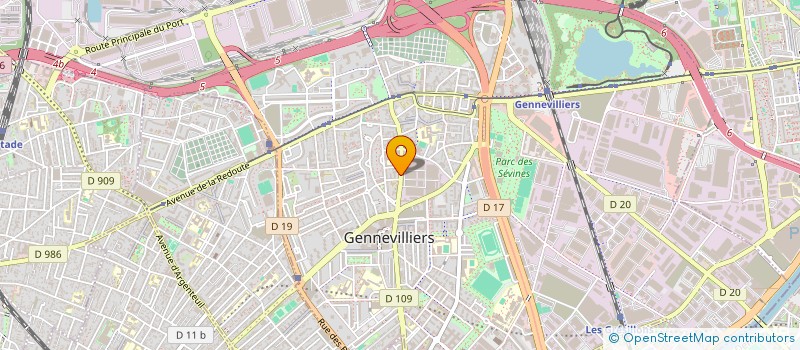 localisation de l'entreprise FRANCIA TRANSPORT à GENNEVILLIERS