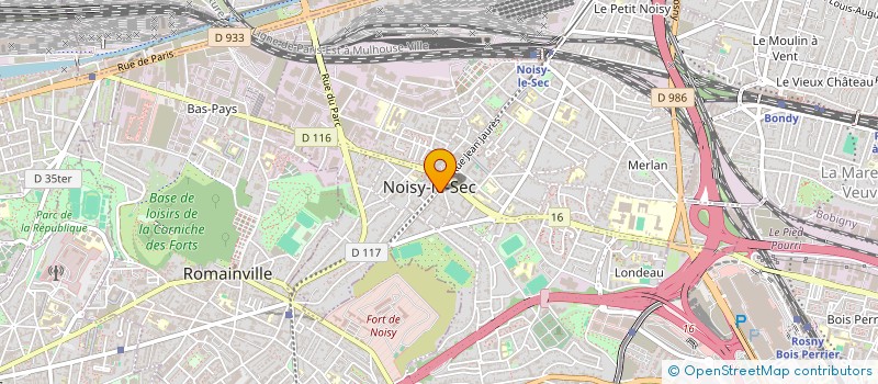 localisation de l'entreprise FRANCIABAT à NOISY-LE-SEC