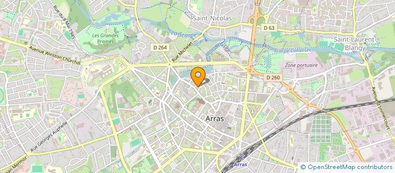 localisation de l'entreprise FRANCIANNE à ARRAS