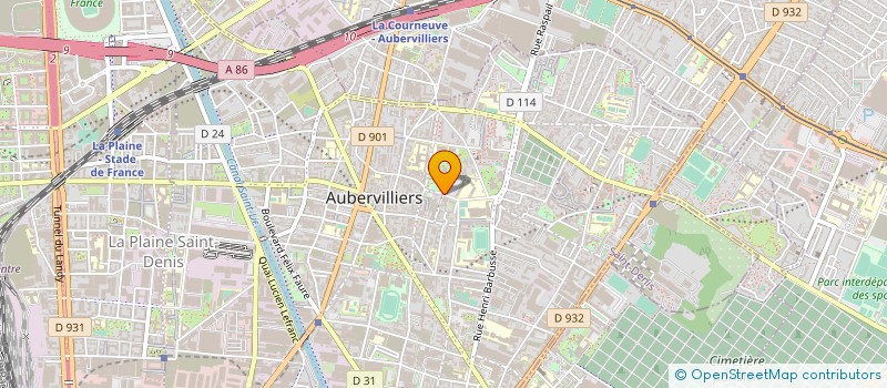 localisation de l'entreprise FRANCIFORM à AUBERVILLIERS