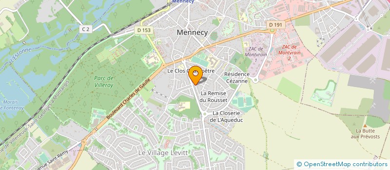 localisation de l'entreprise FRANCILDA NETTOYAGE SERVICES à MENNECY