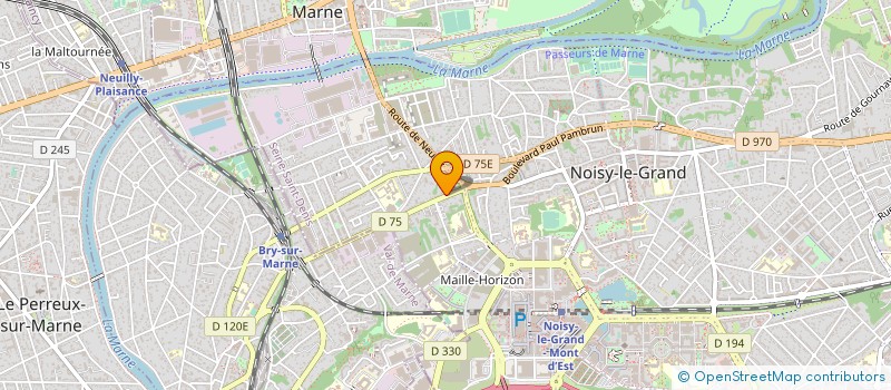 localisation de l'entreprise FRANCILIENNE CYCLE EN FORME  NOISY-LE-GRAND