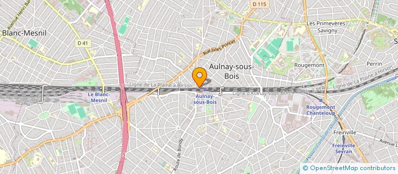 localisation de l'entreprise FRANCILIENNE D INGENIERIE ET DE SERVICES INFORMATIQUES/FISI SA à AULNAY SOUS BOIS