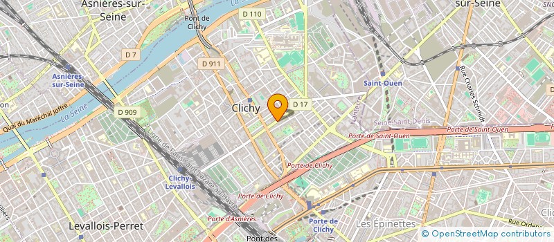 localisation de l'entreprise FRANCILIENNE DE SERVICES à CLICHY