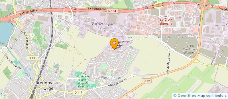 localisation de l'entreprise FRANCILIENNE DE TRANSPORTS ET SERVICES à LE PLESSIS-PATE