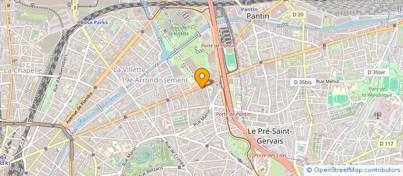 localisation de l'entreprise FRANCILIENNE DE VIANDES à PARIS