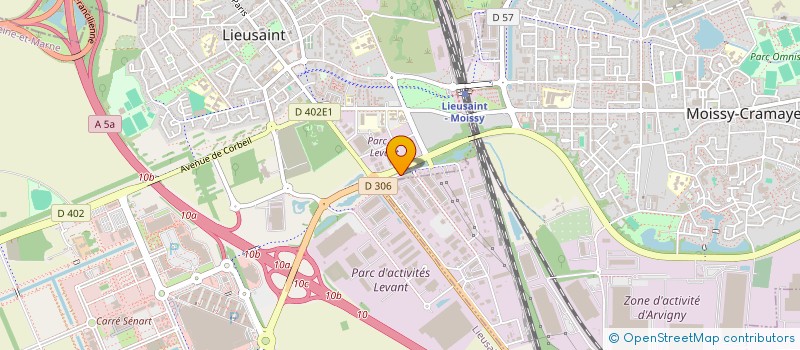 localisation de l'entreprise FRANCILIENNE ENTREPRISES à LIEUSAINT