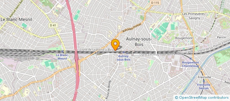 localisation de l'entreprise FRANCILIENNE TERRASSEMENTS TRAV PUBLICS à AULNAY-SOUS-BOIS