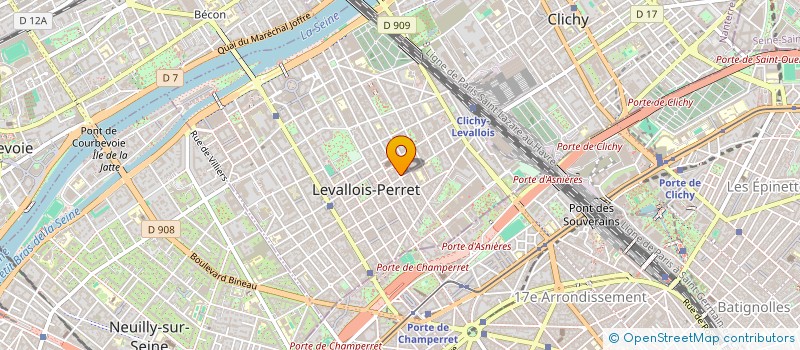 localisation de l'entreprise FRANCILIENNE TP à LEVALLOIS-PERRET