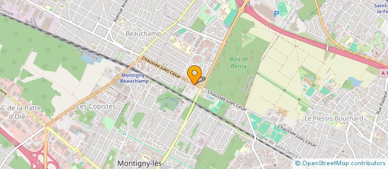 localisation de l'entreprise FRANCILITE VAL PARISIS  BEAUCHAMP