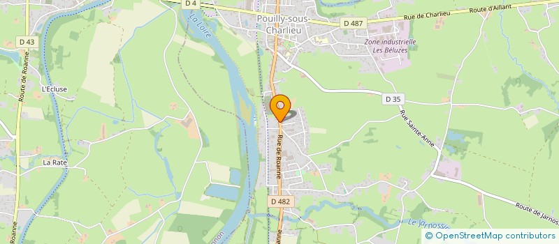 localisation de l'entreprise FRANCINE  POUILLY-SOUS-CHARLIEU