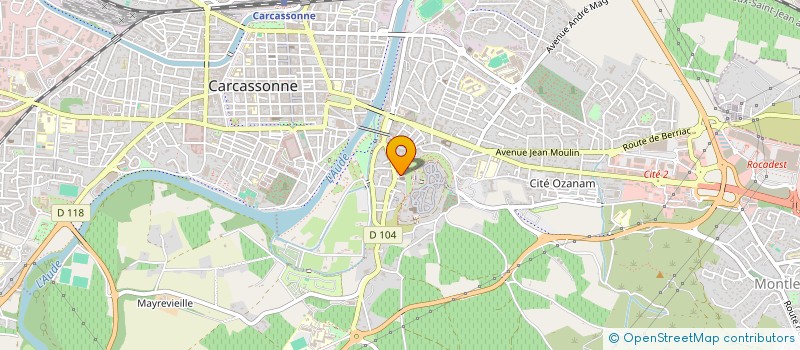 localisation de l'entreprise FRANCINE  CARCASSONNE