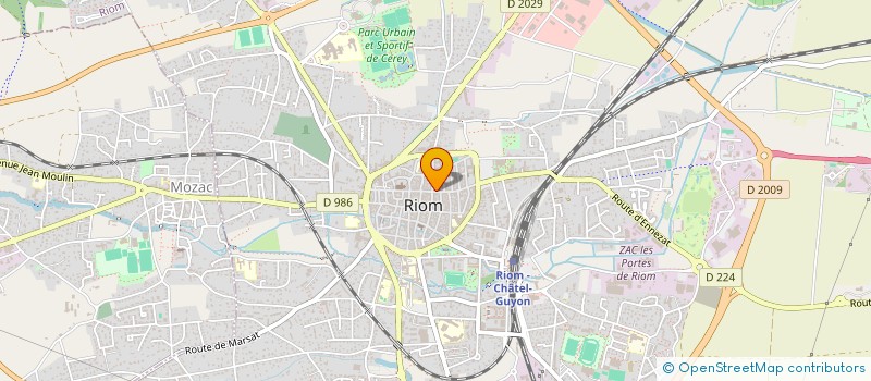 localisation de l'entreprise FRANCINE DECO  RIOM