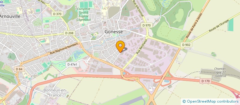 localisation de l'entreprise FRANCINVEST  GONESSE