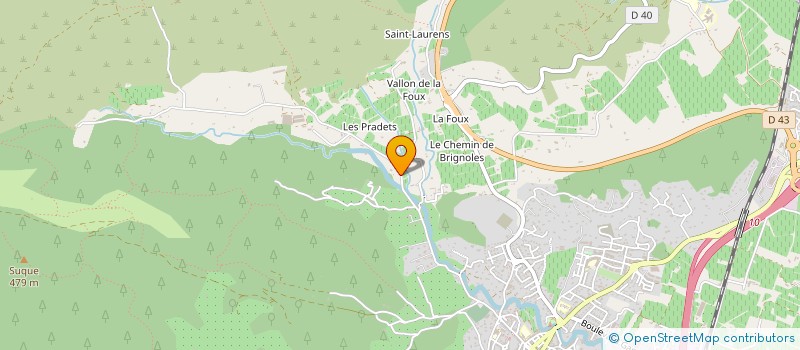 localisation de l'entreprise FRANCIONI - CLECH à CUERS