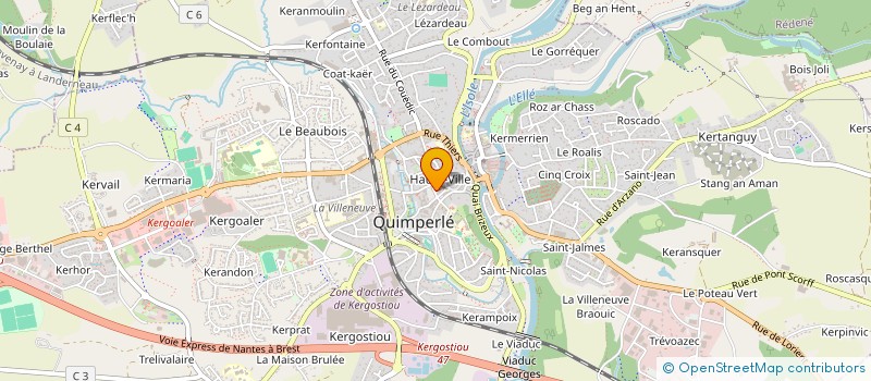 localisation de l'entreprise FRANCIS  QUIMPERLE