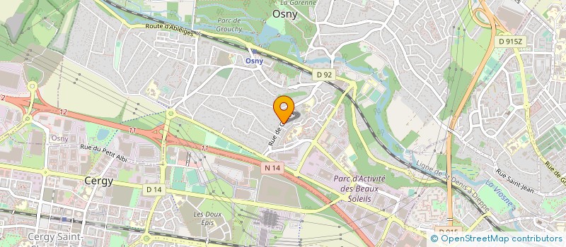 localisation de l'entreprise FRANCIS COMBES  CERGY