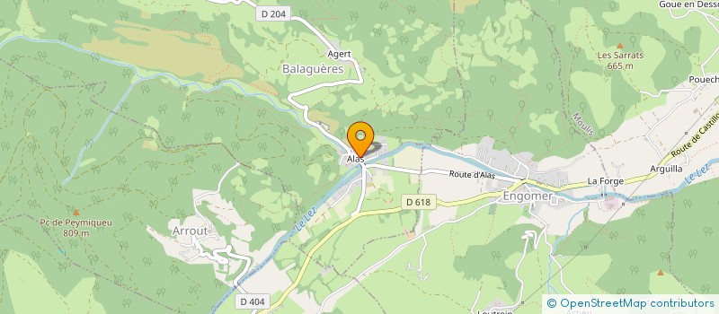 localisation de l'entreprise FRANCIS MIROUSE à CASTILLON-EN-COUSERANS