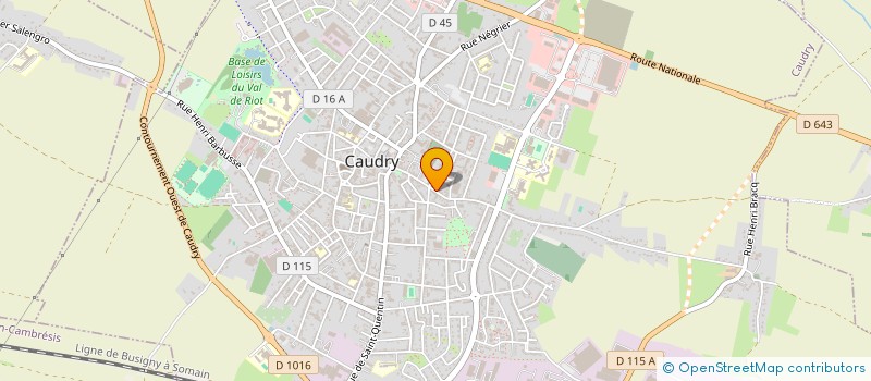 localisation de l'entreprise FRANCIS PROUVEUR  CAUDRY