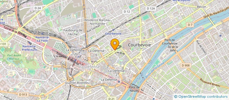 localisation de l'entreprise FRANCISC CAB à COURBEVOIE