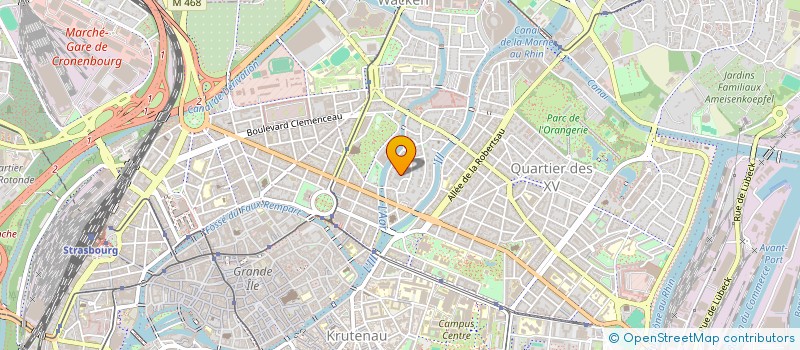 localisation de l'entreprise FRANCISCAINS - SOLIDARITE ET SERVICES à STRASBOURG