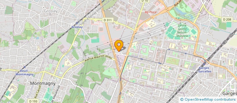 localisation de l'entreprise FRANCITA S A R L  SARCELLES