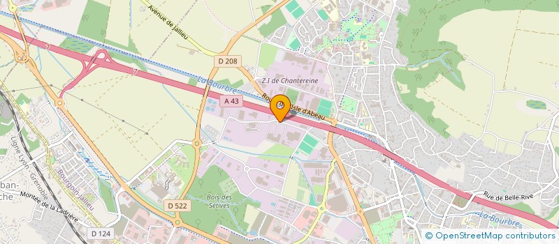 localisation de l'entreprise FRANCITAL ENVIRONNEMENT à BOURGOIN-JALLIEU