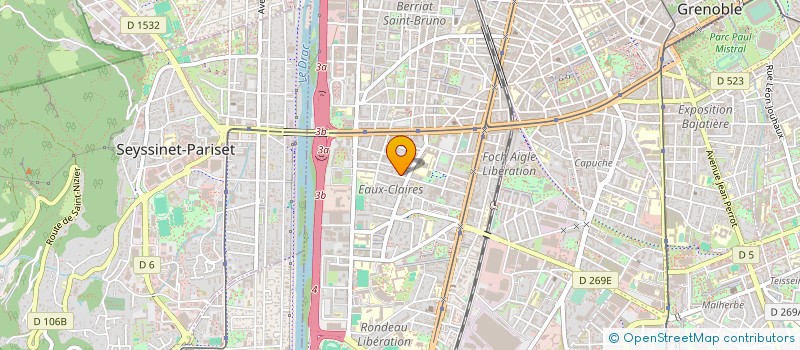 localisation de l'entreprise FRANCK à GRENOBLE